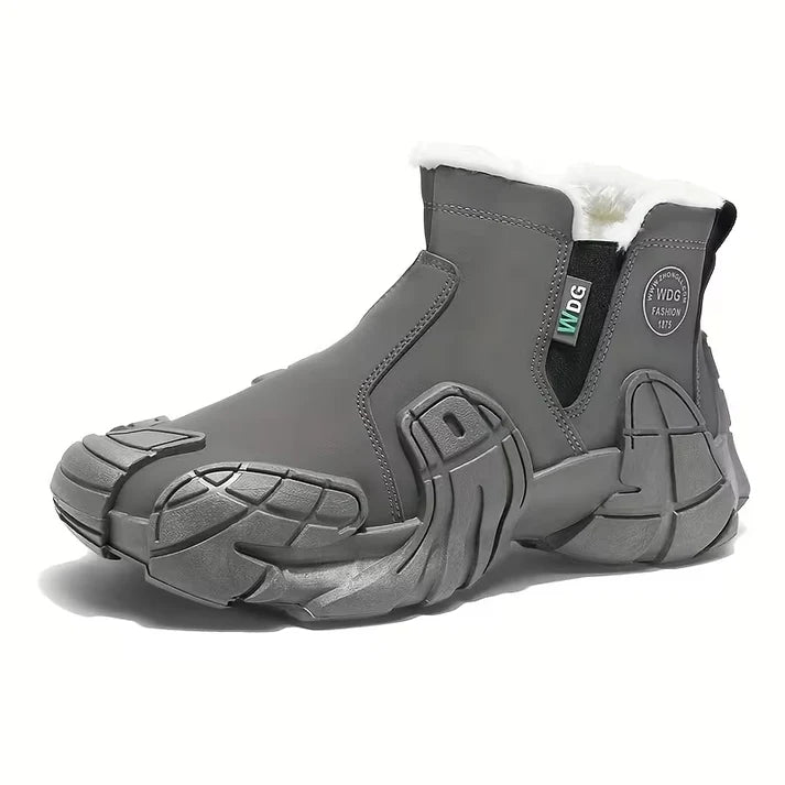 Men's Waterproof Mid-Top Hiking Boots – Grey